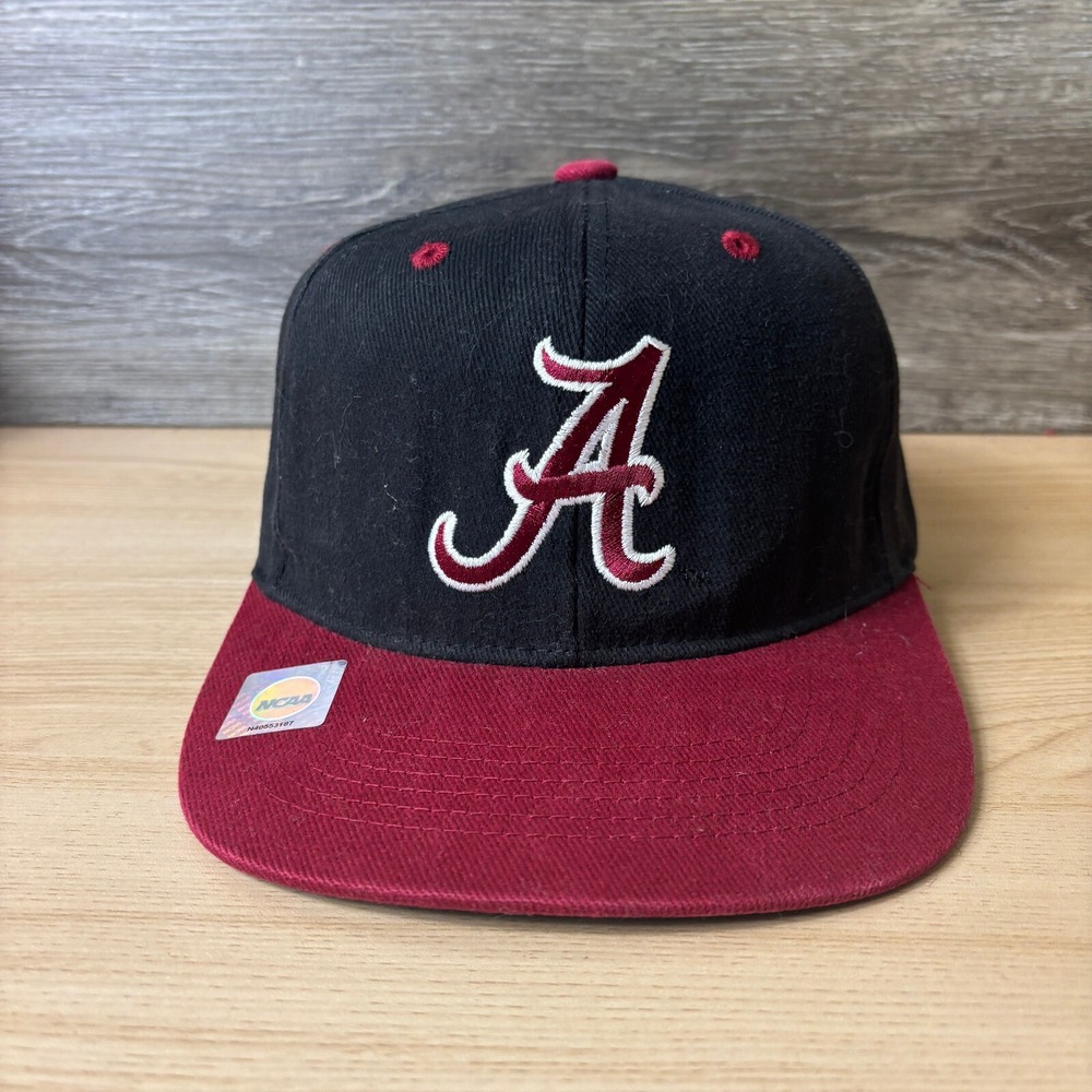 Alabama Crimson Tide Hat Cap Snap Back Black Red College NCAA Adjustable